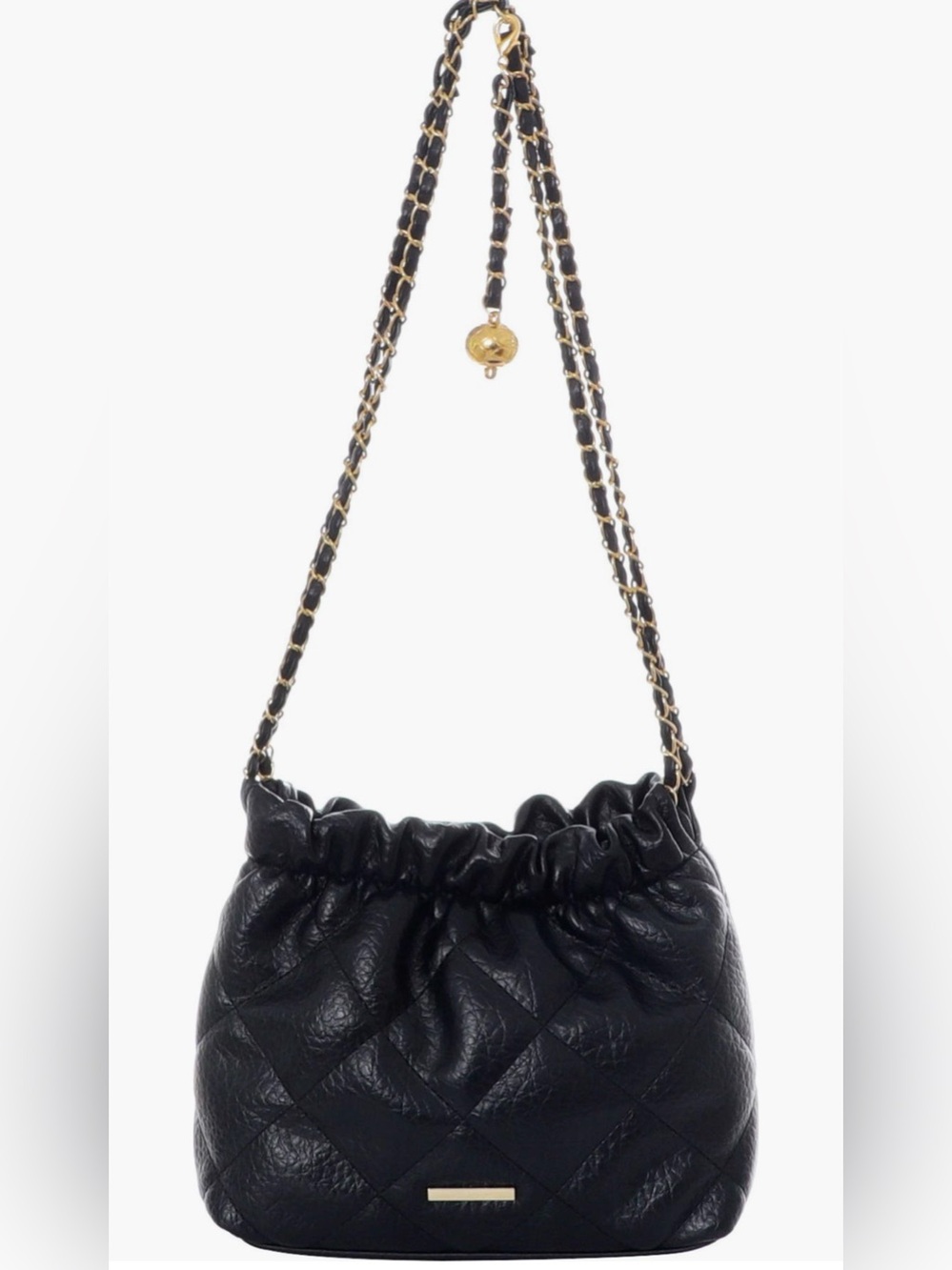 Adornia Faux Leather Bucket Bag